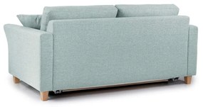 Miętowa rozkładana sofa Scandic Sonia