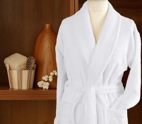 Szlafrok bawełniany CORTINA Frotex L biały Premium GRENO