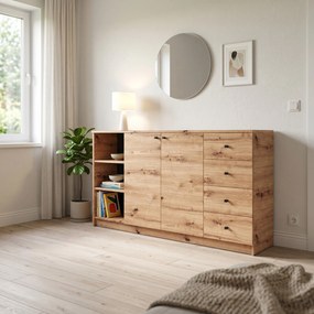 Komoda NATURIO 160 cm do Salonu Sypialni Dąb artisan