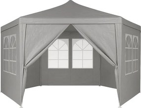 Pawilon ogrodowy z oknami 2x2x2m, namiot ogrodowy, szary Gardella-WGY