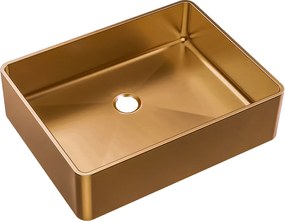 Luisa Umywalka 48x37 ze stali nierdzewnej szczotkowana miedź