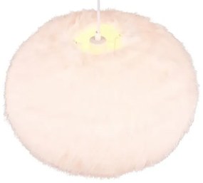 Kremowa lampa wisząca ø 50 cm Furry – Trio