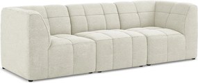 Beżowa sofa z materiału bouclé 255 cm Aloha – Makamii