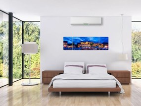 Obraz nocnego miasta Hoi An w Wietnamie (170x50 cm)