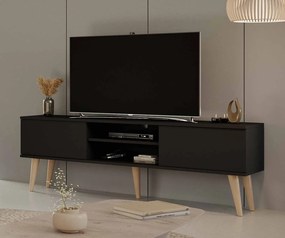 Szafka pod telewizor w stylu skandynawskim Toronto 160 czarna