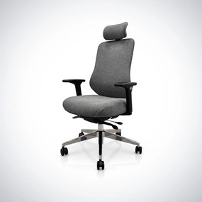 Fotel biurowy ergonomiczny ciemnoszary: AXIS
