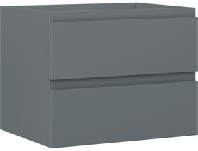 Mexen Orio szafka łazienkowa podumywalkowa 60 cm, 2 szuflady, grafit mat - 91A10-06047-2-BFF66