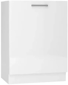 Biała szafka kuchenna pod płytę grzewczą - Lucio 31X 60 cm połysk