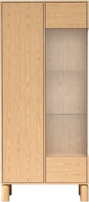 Masseno Witryna SABBIA 197 x 89 cm do Salonu stojąca Dąb