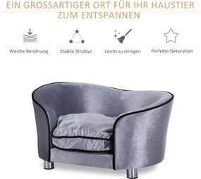 PawHut Luksusowa sofa dla psa sofa dla kota sofa dla zwierząt kanapa dla psa kanapa łóżko dla psa legowisko dla psa