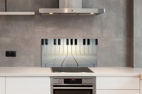 Szklany Panel Pianino klawisze