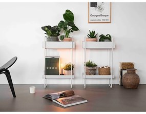 Jasnoszara metalowa konsola 24x48 cm A-Console – Zone
