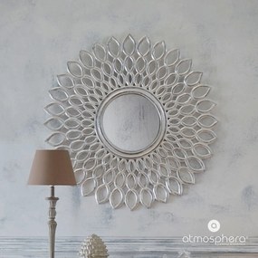 Lustro dekoracyjne FLOWER, Ø 90 cm, ozdobna rama