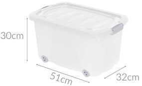 Pojemnik do przechowywania na kółkach - 45 l