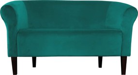 Sofa Milo tkanina Welur wygodna sofa tapicerowana do salonu i poczekalni : Kolor nogi - Venge, Kolor tkaniny - VELVET - MG20, Typ tkaniny - Velvet, Wysokość nogi - 20 cm
