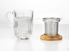 Szklany kubek z sitkiem 280 ml Ouessant – La Rochére
