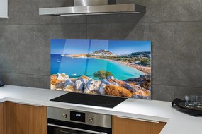 Panel Szklany Panorama Greckiego Wybrzeża