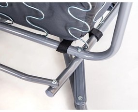 Happy Green Składane krzesło ogrodowe Manilla 74 x 57 x 106 cm, szary