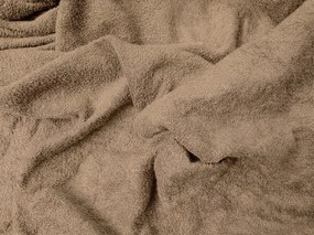 PrzytulneMieszkanie.pl Frotte prześcieradło MOLTON brązowe 180 x 200 cm