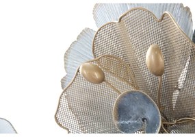 Metalowa dekoracja ścienna Mauro Ferretti Flowery, 119x60 cm