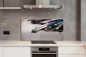 Szklany Panel Pędzle Malarskie