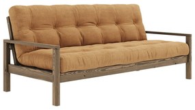 Musztardowa rozkładana sofa 205 cm Knob – Karup Design