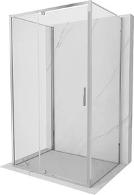 Mexen Exo-3S kabina prysznicowa 3-ścienna uchylna 130 x 80 cm, transparent, chrom - 819-130-080-01-00-3S