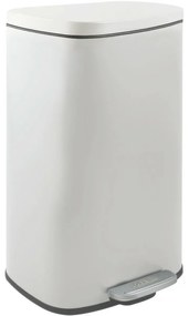 Spirella Kosz na śmieci z pedałem soft-close Akira 30 l, matowy biały, 30 l
