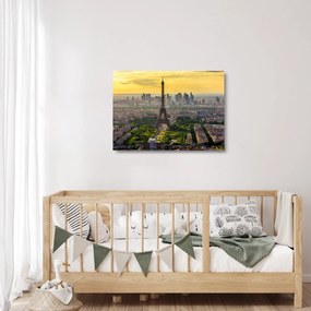 Obraz na szkle - Panorama Paryża (70x50 cm)