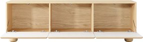 Szafka RTV Zissa 3D 150 cm – nowoczesna szafka pod telewizor, dąb Vicenza, bez uchwytów