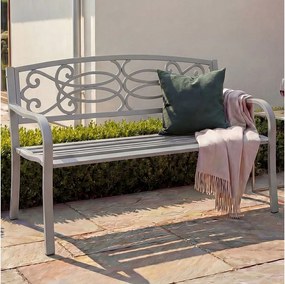 Ławka ogrodowa MCW-F44,  szara