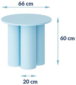 Matowa ława kaszmirowa 60 cm L5-R49