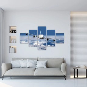 Obraz - Samolot w chmurach (125x70 cm)