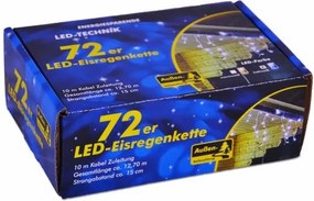 Świąteczny świetlny deszcz - 2,7 m, 72 LED, ciepła biel