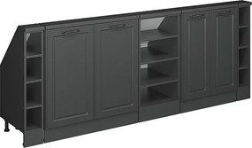 Szafka kuchenna na dach skośny antracytowy domek wiejski 210x46x81.6 r-line