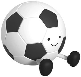LED dotyková dětská lampa FOOTBALL 2W/5V USB 1200 mAh bílá/černá