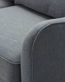 Sofa narożna Venuste denim blue/brown