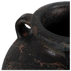 Czarny wysoki wazon z terakoty (wysokość 60 cm) Artem – Ixia
