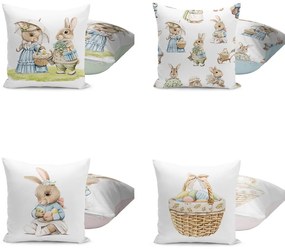 Wielkanocne poszewki na poduszki zestaw 4 szt. 43x43 cm – Mila Home