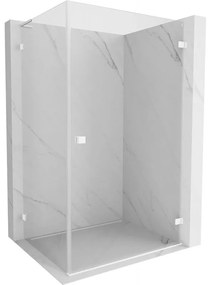 Mexen Lunar-B L kabina prysznicowa uchylna prawa 80 x 70 cm, transparent, biała - 832L-080-070-20-00-P