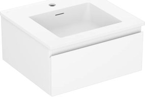 Mexen Orio szafka łazienkowa 50 cm z umywalką Otis, 1 szuflada, biała mat - 91A10-05023-1-BF01-W18M01