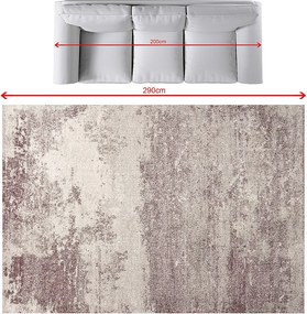 Dywan Softness silver/claret 200x290cm