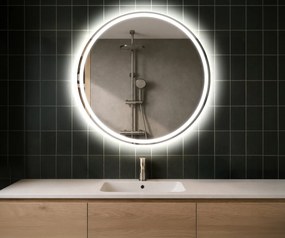 80x80 Okrągłe Lustro Łazienkowe Podświetlane LED76