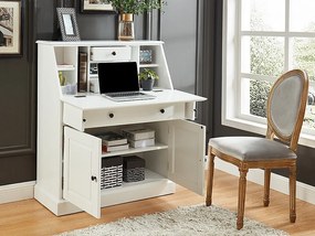 Sekretarzyk – Sosna i MDF – Kolor biały - CLEORE