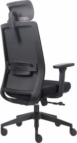 Ergonomiczny fotel biurowy materiałowy Prospero, zgodny z normą BHP