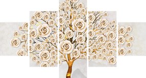 Obraz drzewa kwiatowego (125x70 cm)