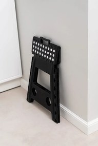 Składany Stołek Czarny Kuchenny Antypoślizgowy B1-N04