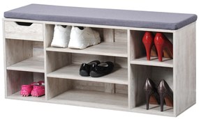 Szafka na buty z szufladą i miękkim siedziskiem, 101 x 29 x 48 cm