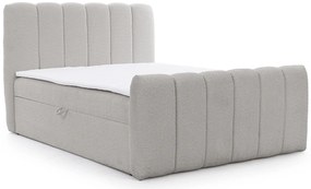 Szare nowoczesne łóżko tapicerowane N6-S59