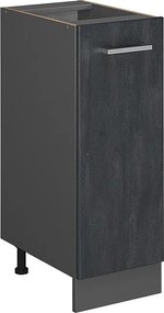 Szafka apteczna czarny beton 30x46x81.6 r-line